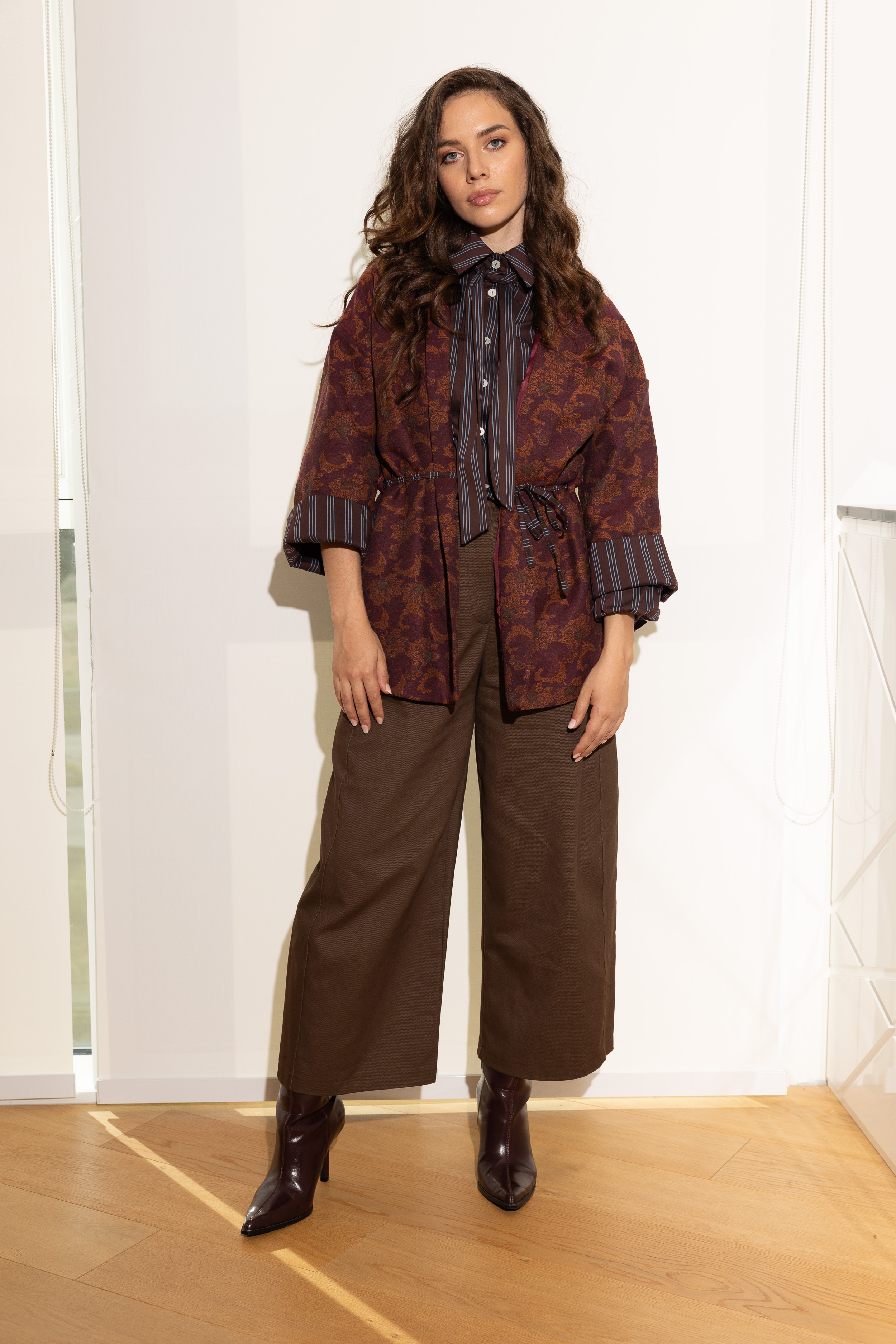 High-Waist Wide-Leg Trousers