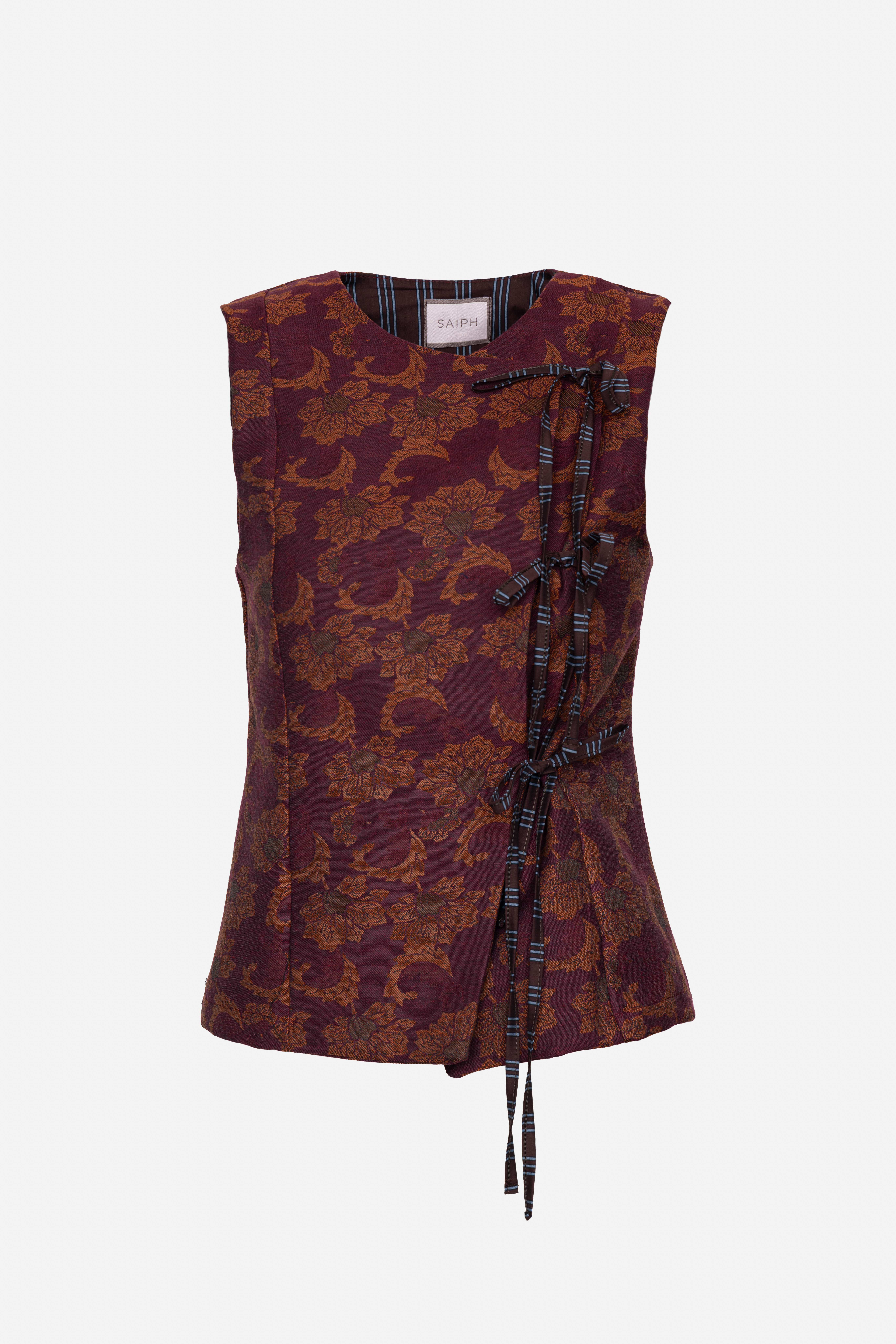 Fitted Vest with Side Bow