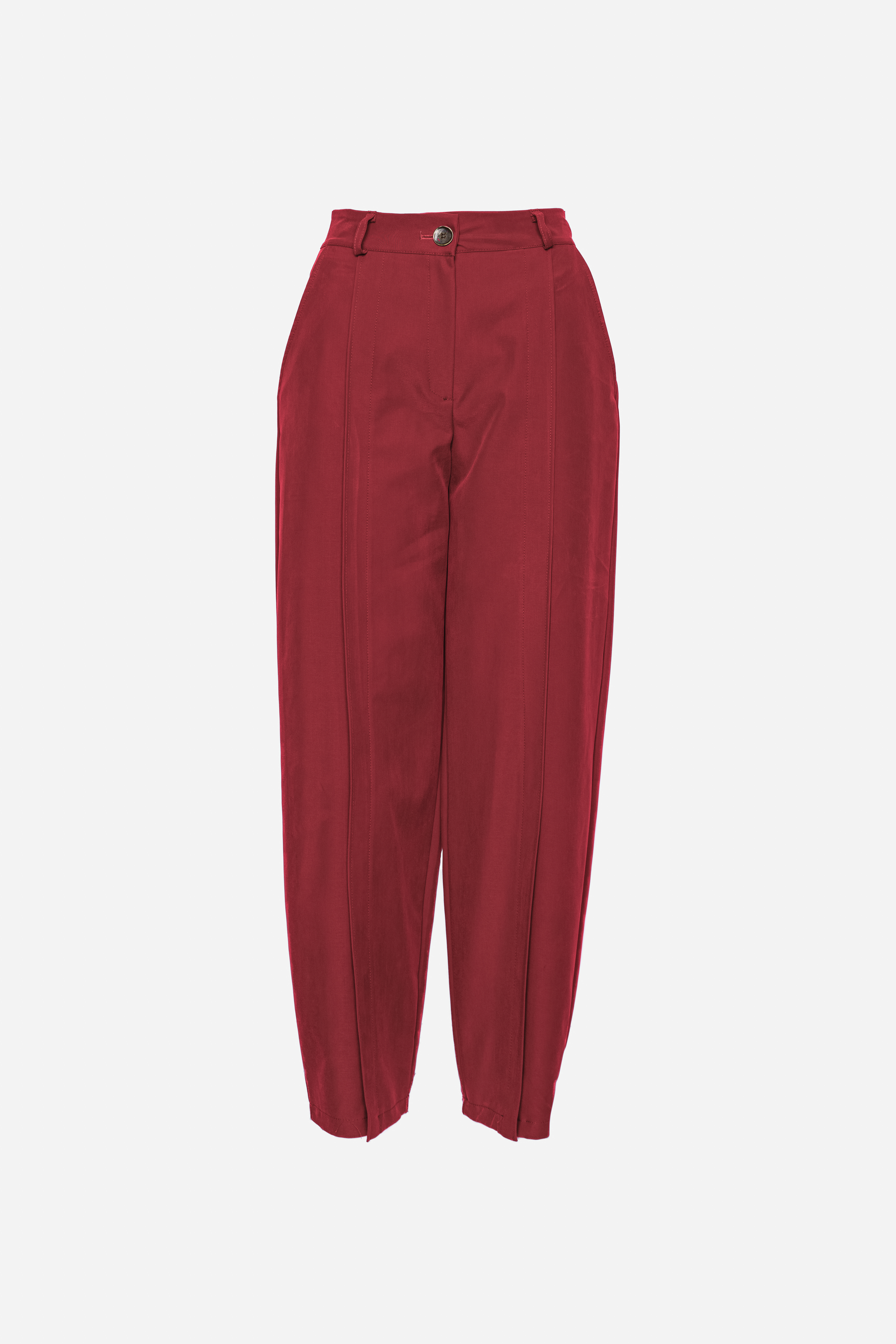 Straight High-Waist Trousers