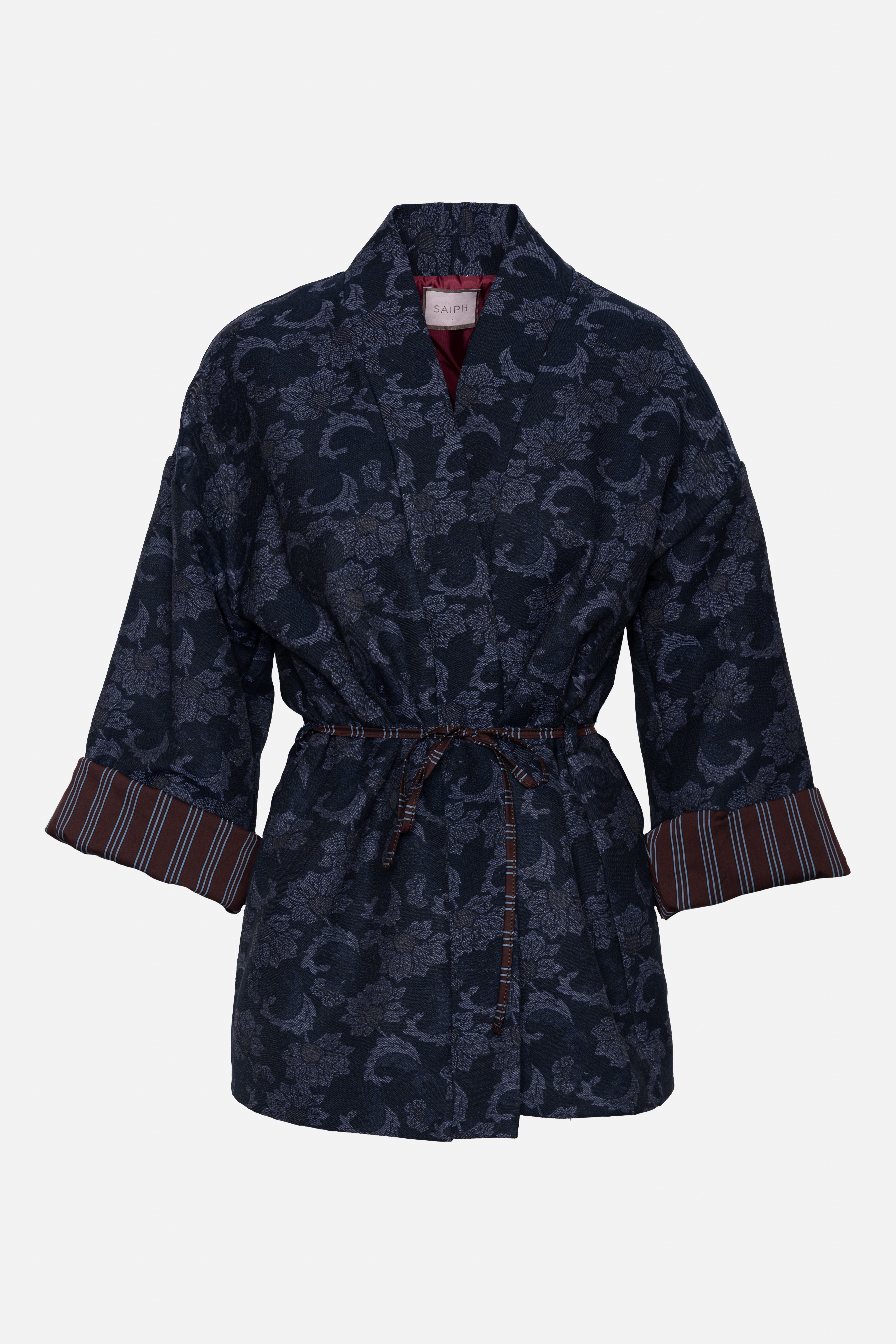 Tied Jacquard Jacket