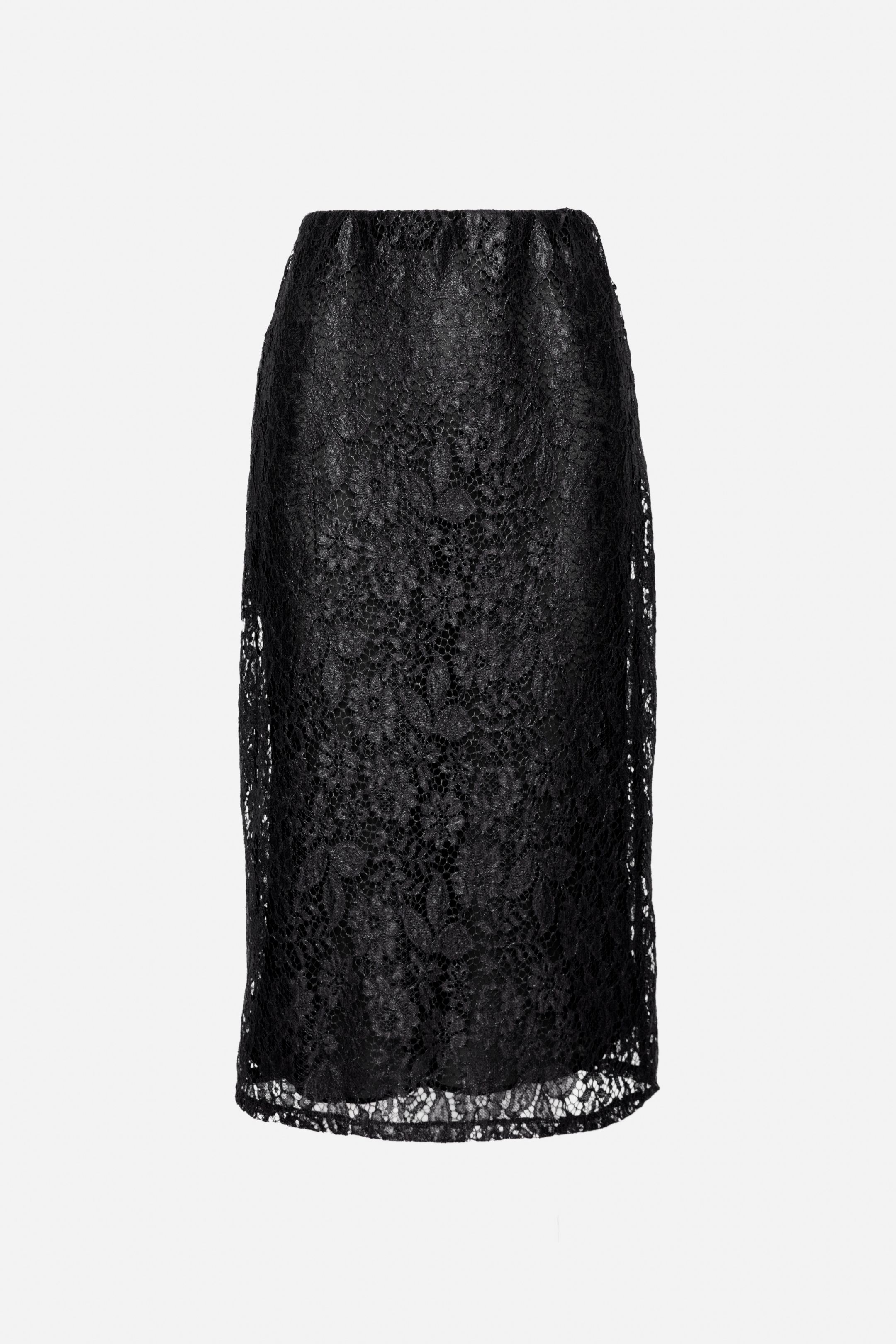 Lace Midi Pencil Skirt