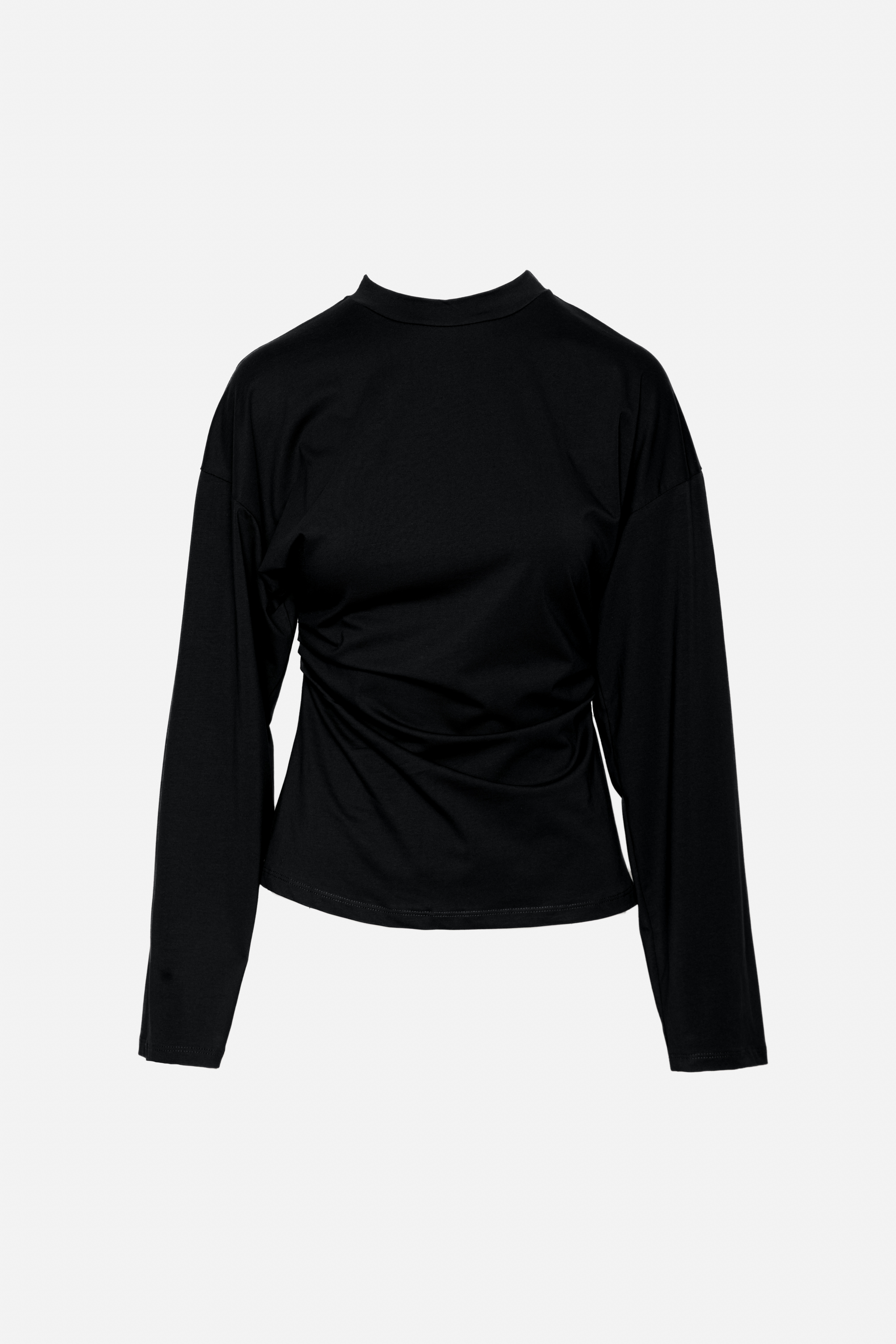 Mock-Neck Knit Top