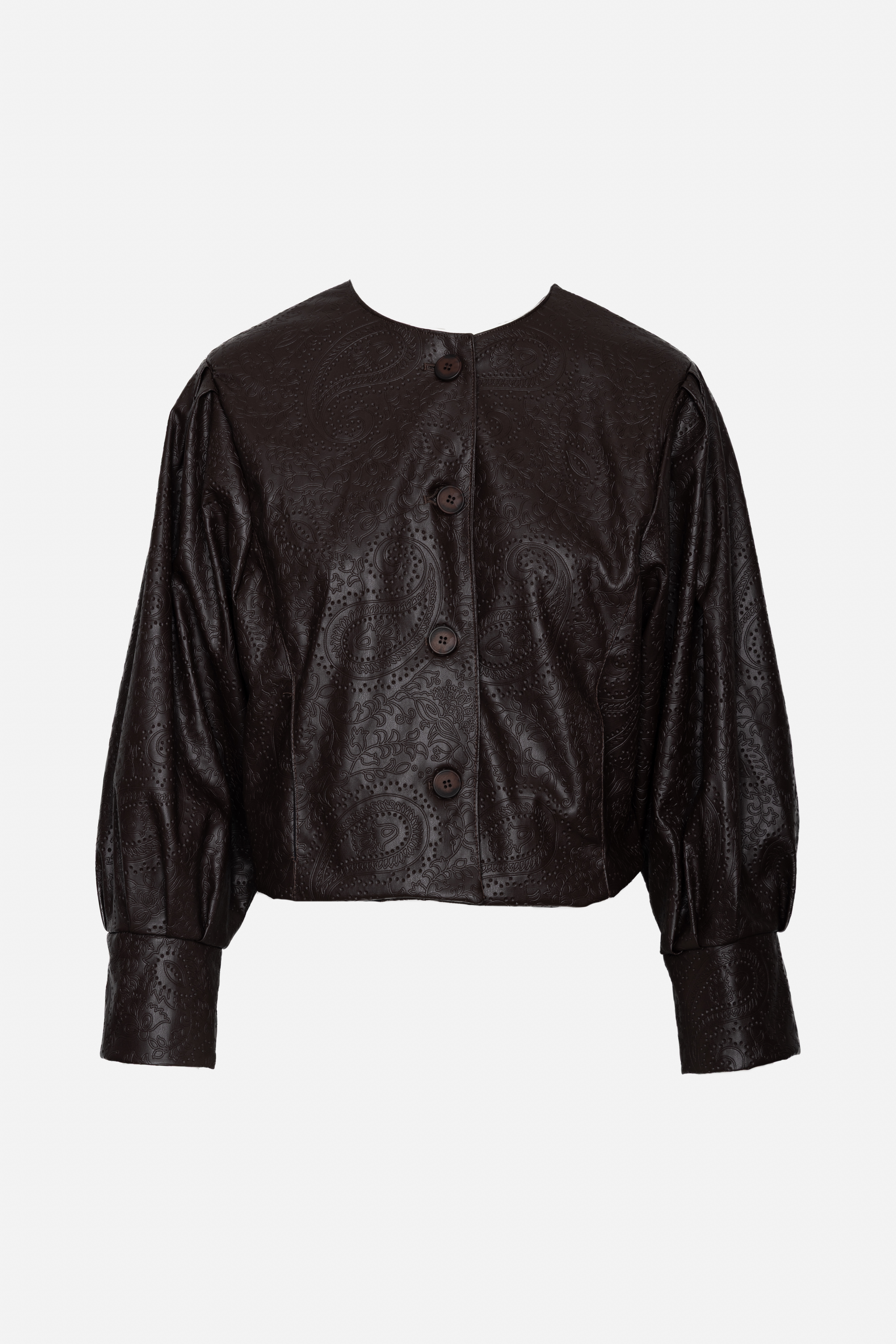 Short Faux-Leather Jacket