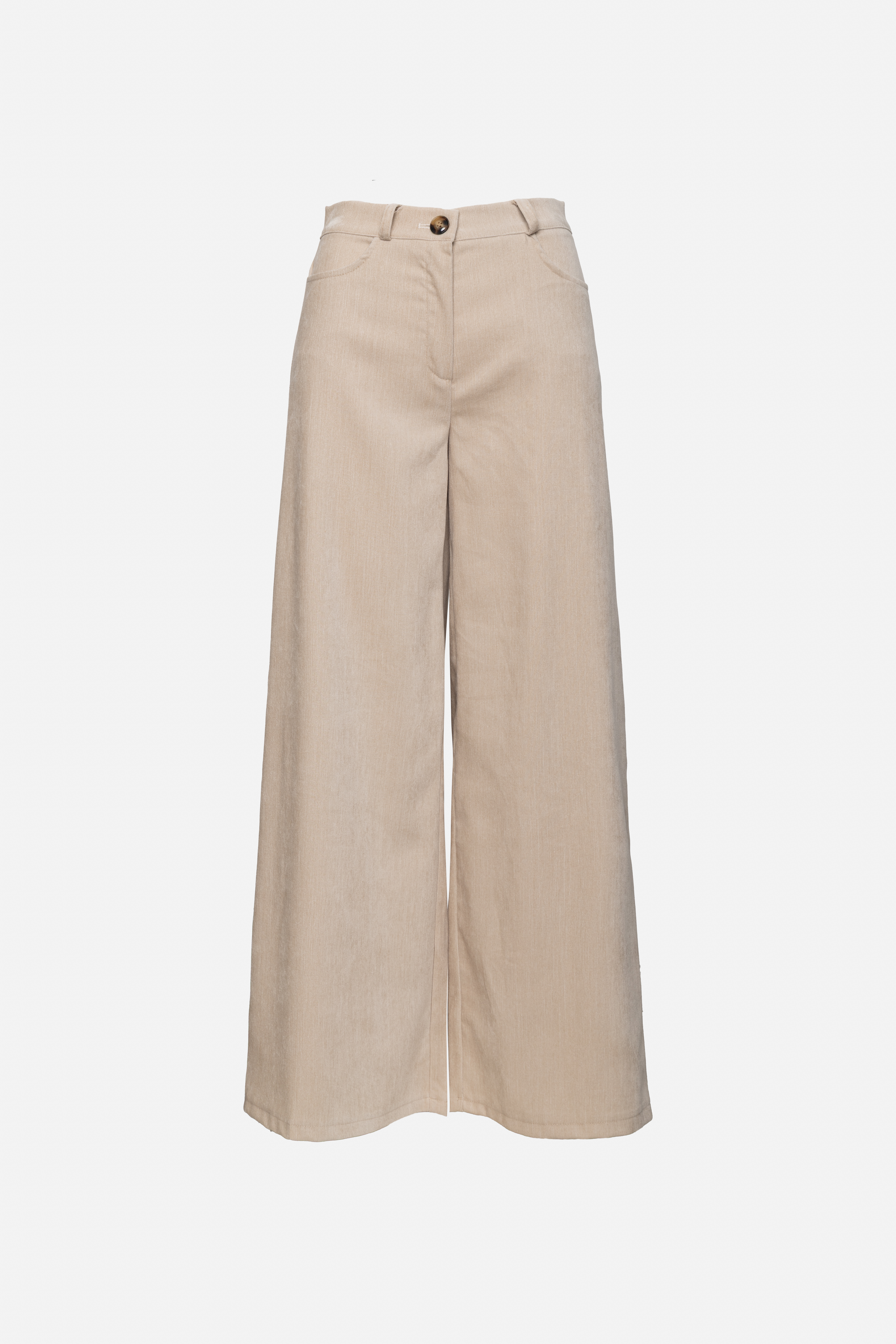 High-Waist Wide-Leg Trousers