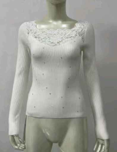 Fitted Lace-Trim Top
