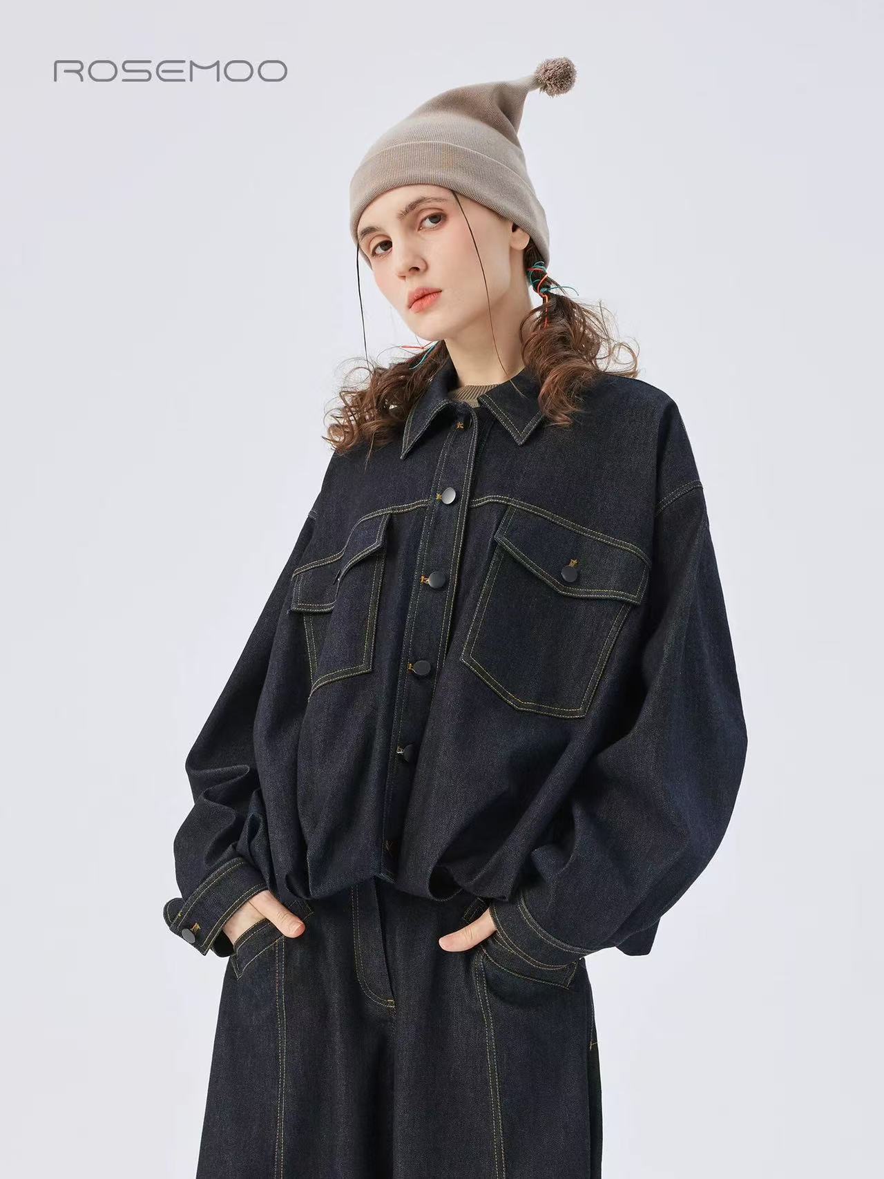 Oversized Hip-Length Jacket