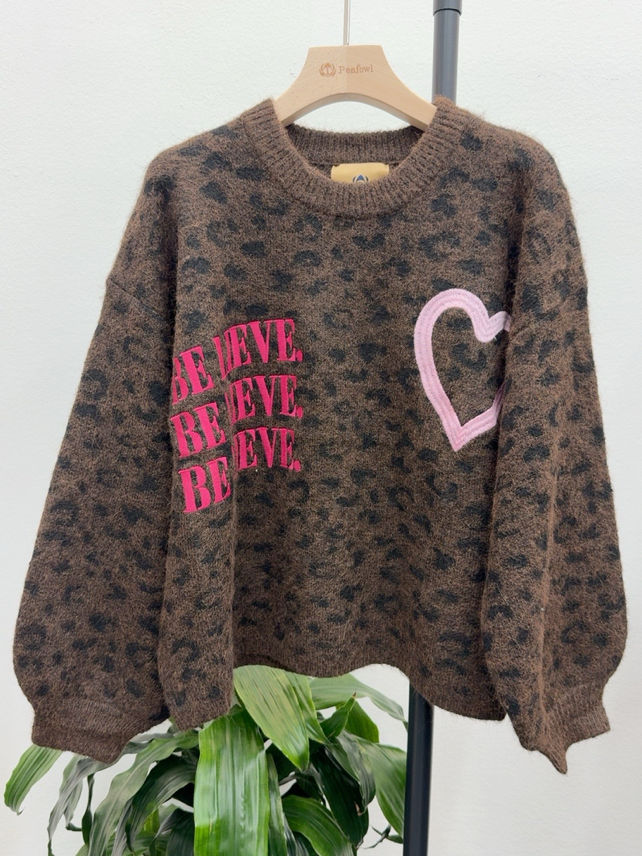 Oversized Embroidered Sweater