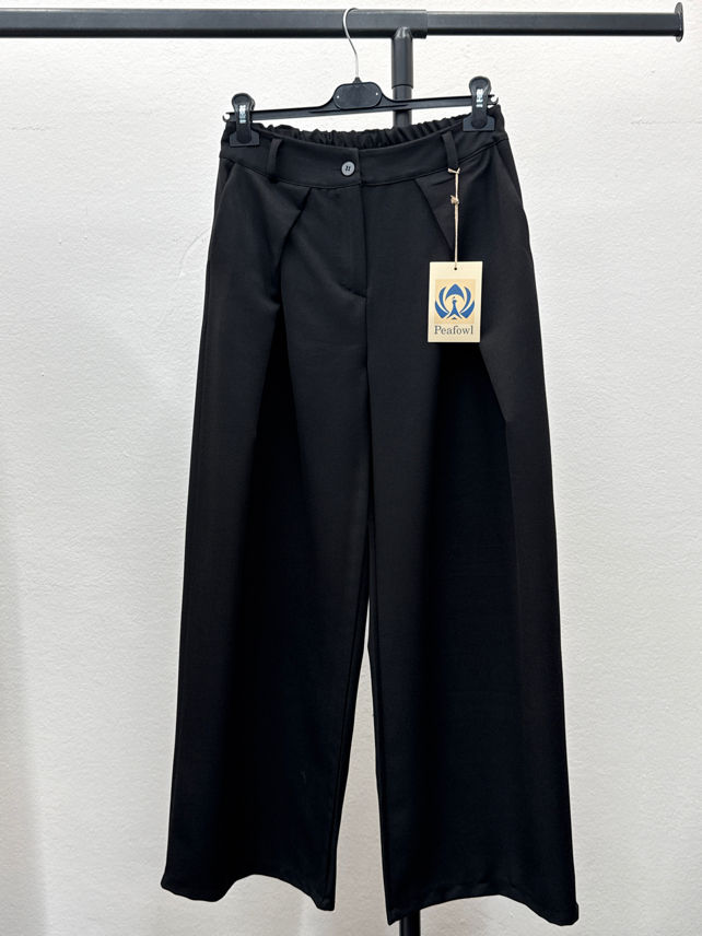 Wide Pleated Trousers