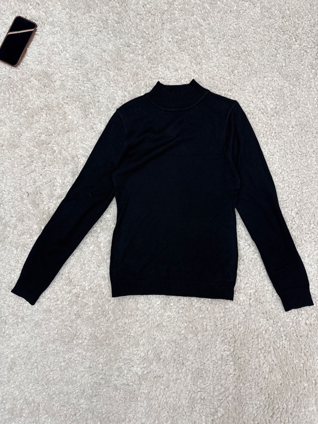 Straight Funnel-Neck Knit