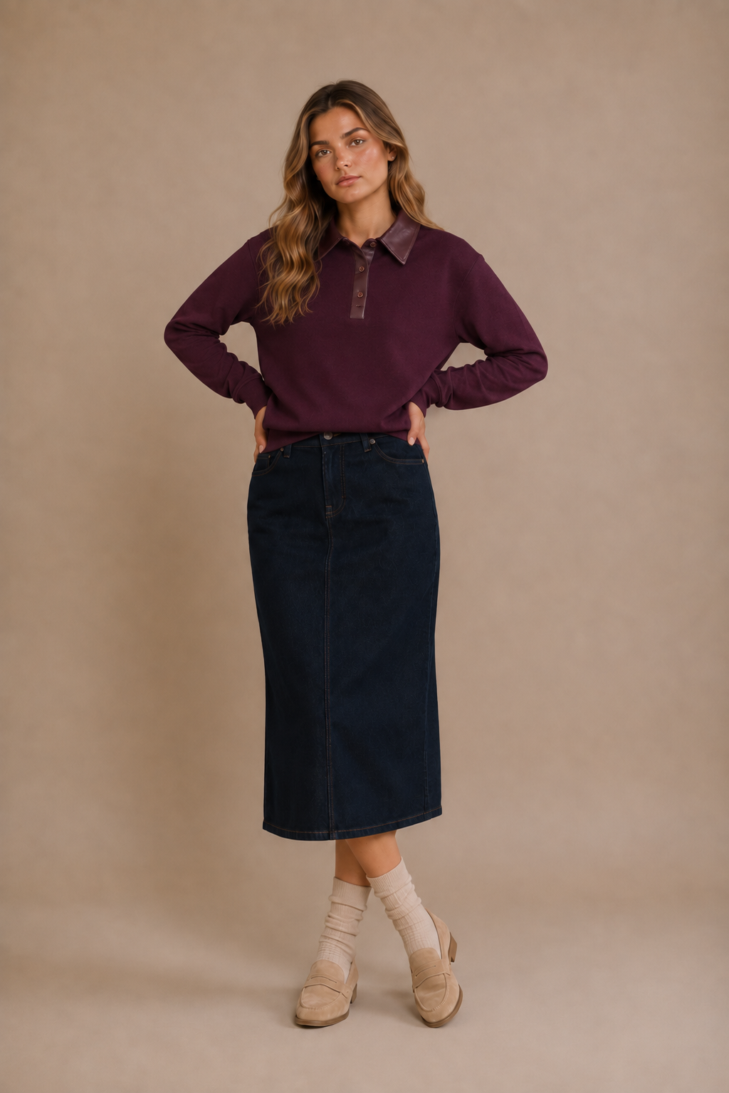 Relaxed Collar Sweater