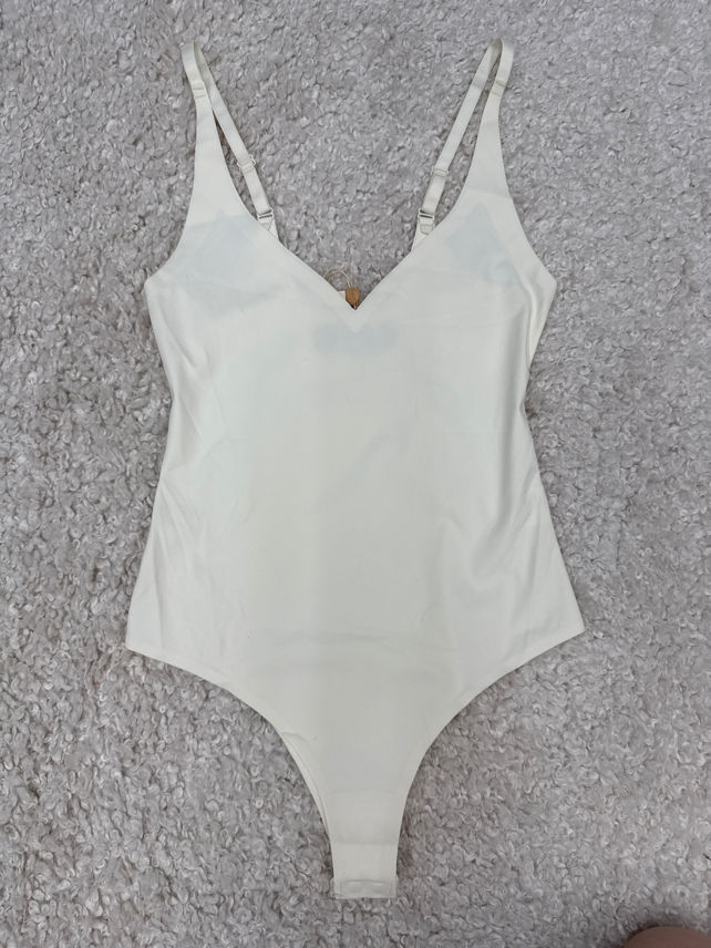 Fitted V‑Neck Bodysuit