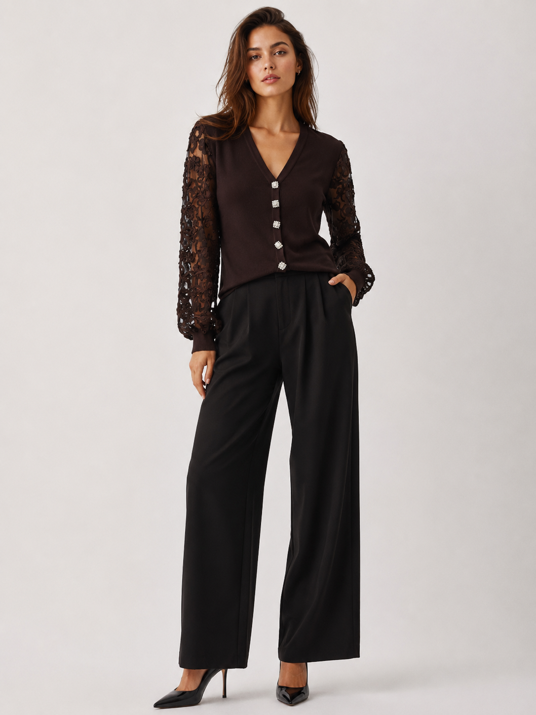 V-Neck Regular Cardigan