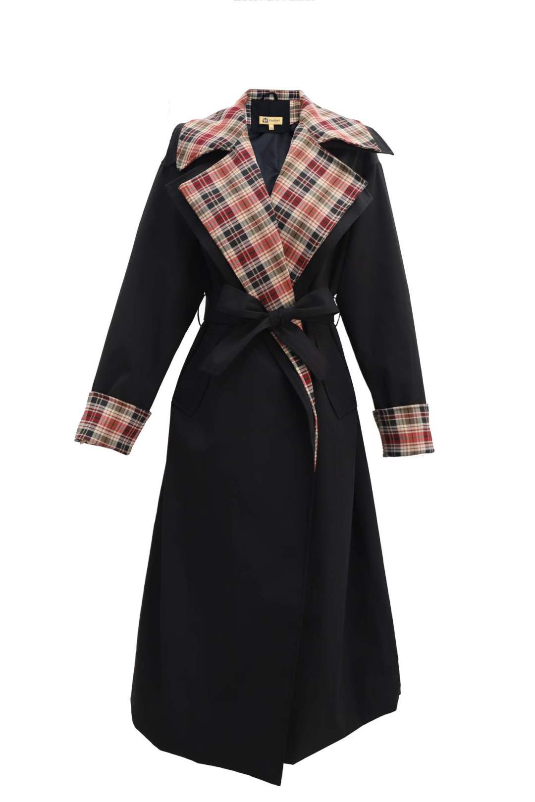 Maxi Wrap Coat with Wide Lapels
