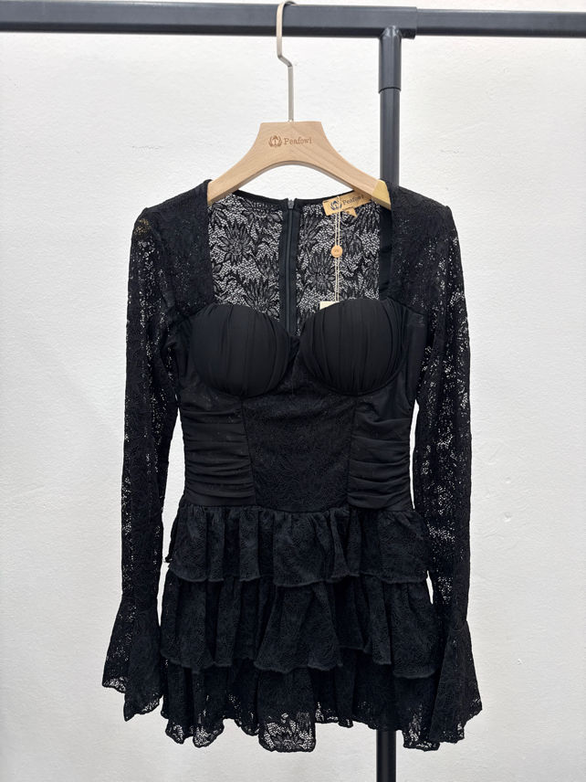 Heart‑Neck Corset Mini Dress