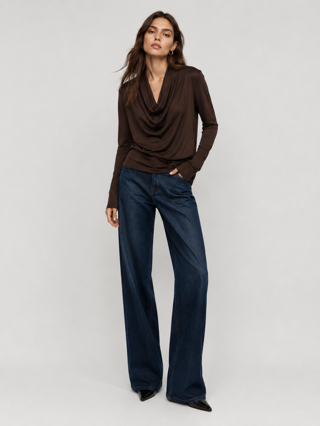 Fitted Water‑Neck Top