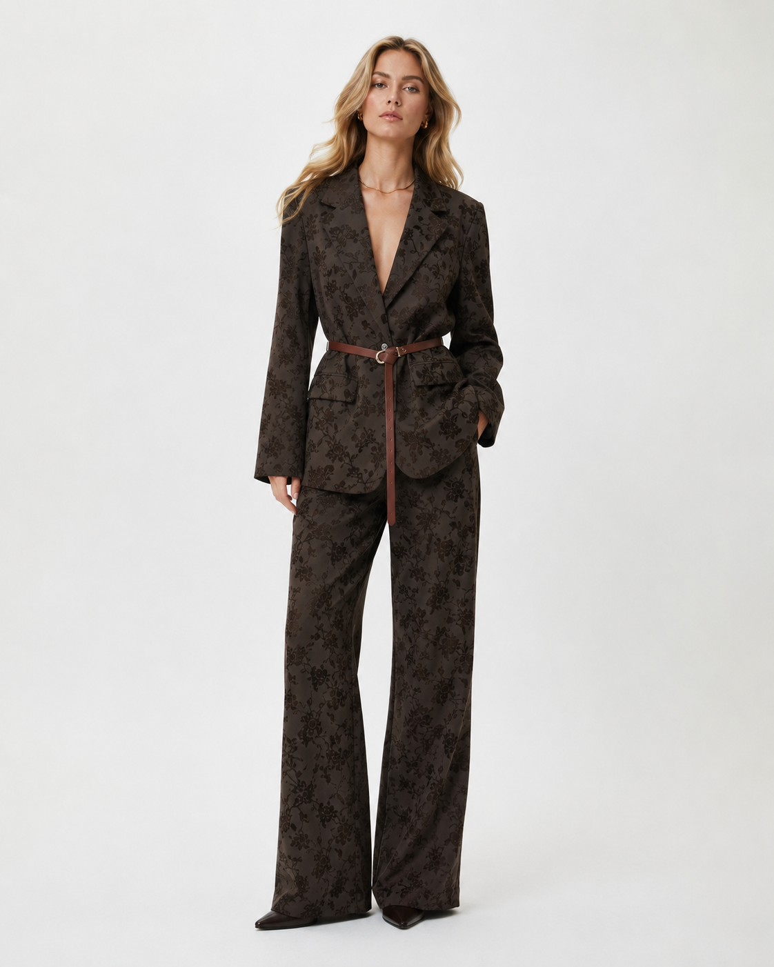Long Floral Suit Set