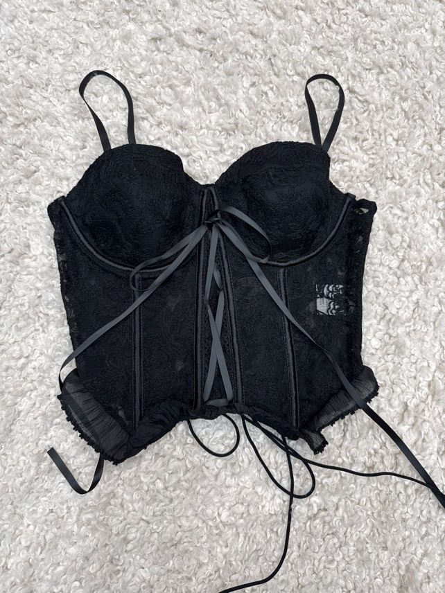 Lace Cropped Corset Top