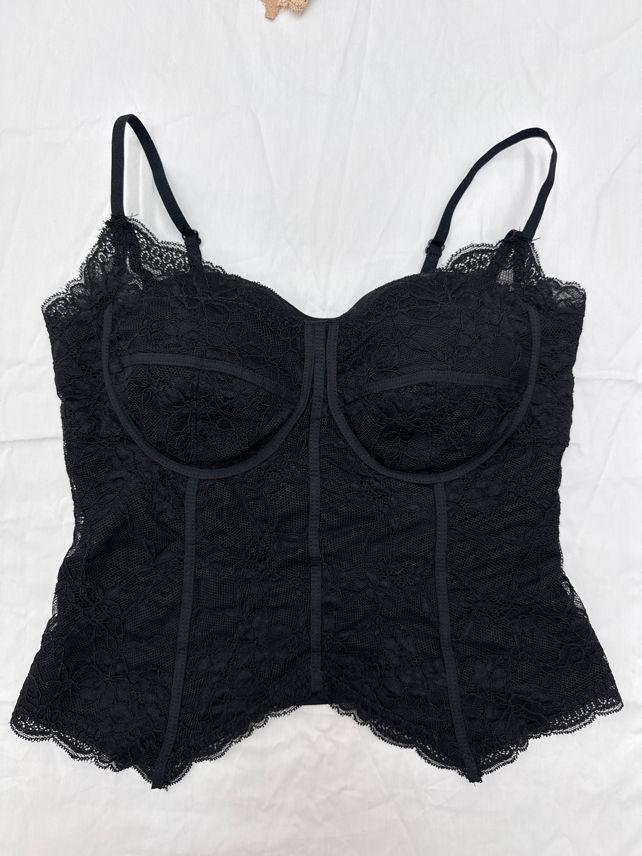Fitted Lace Bustier Top