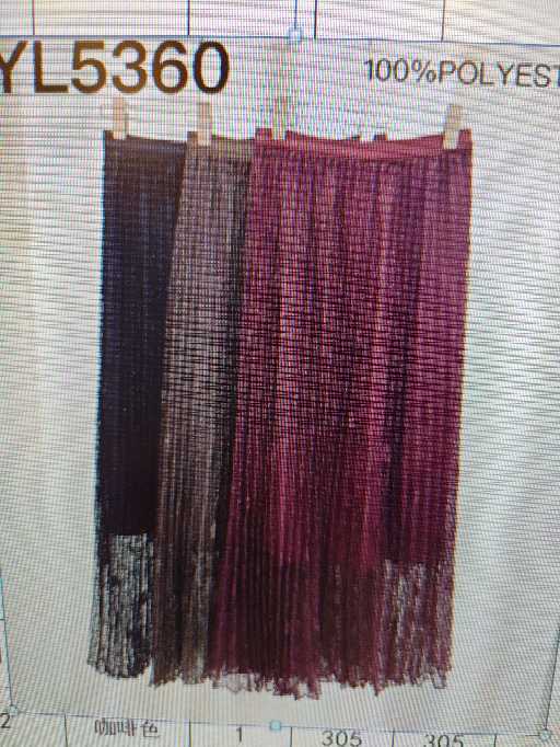 Pleated Midi Skirt