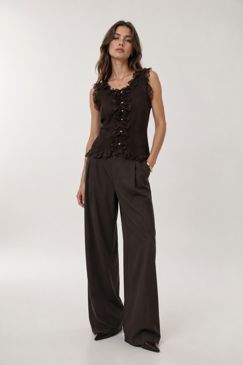 Fitted Ruffle Top