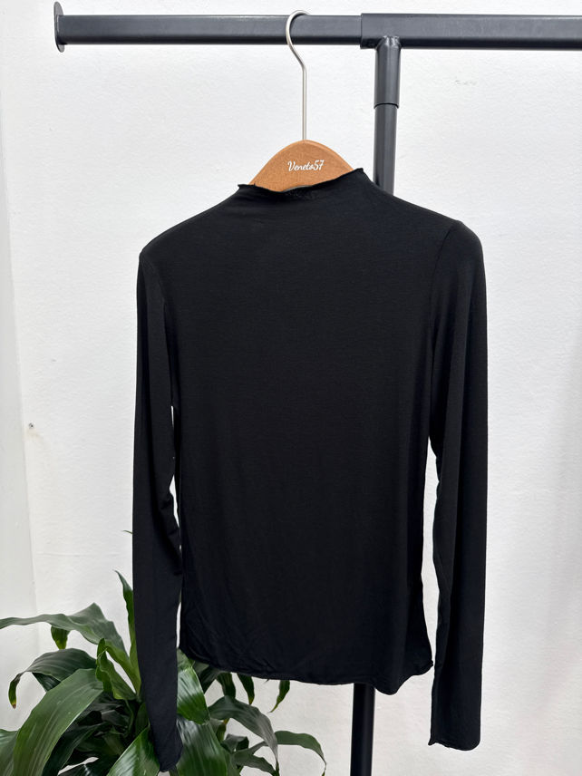 Fitted Half-Turtleneck Top
