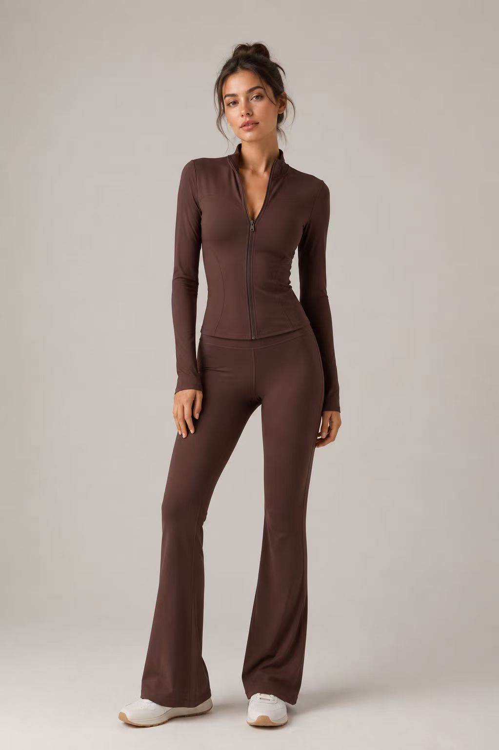 Fitted Top with Mock Neck