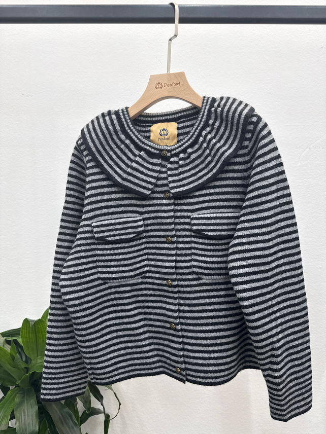 Bebe-Collar Cardigan