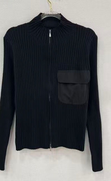 Ribbed Mock-Neck Sweater