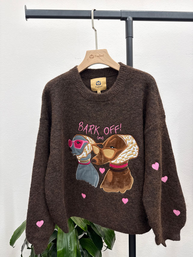Relaxed Sweater with Appliqué