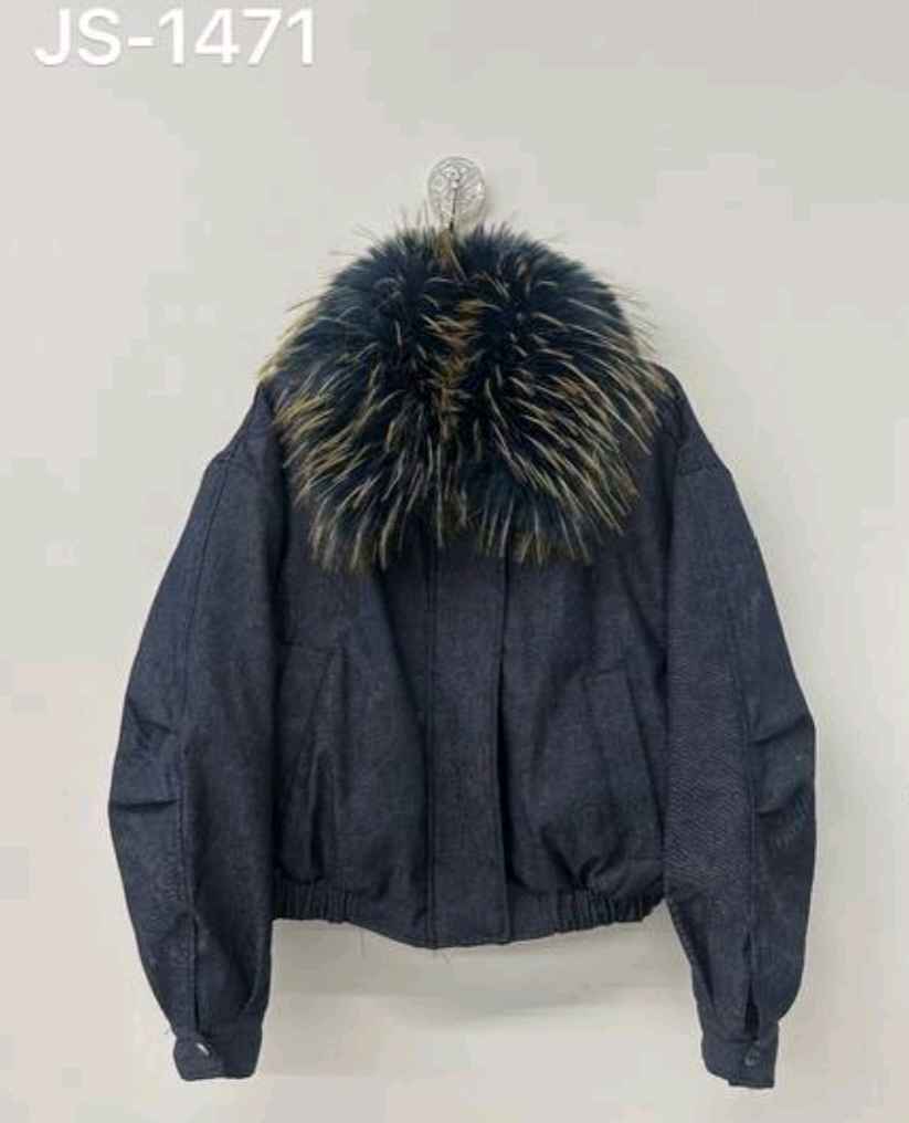 Bomber Jacket with Ribbed Hem