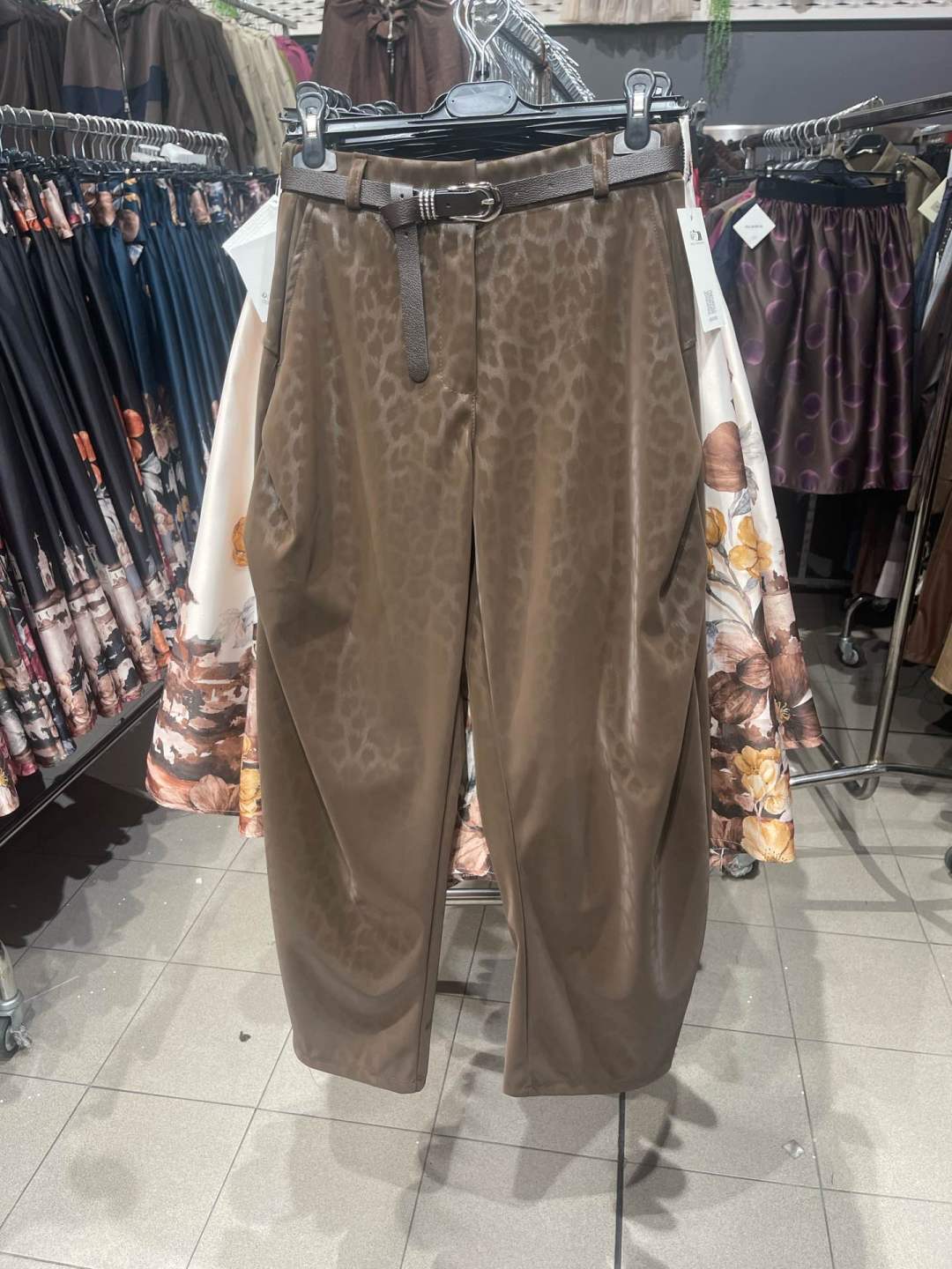 High-Waist Straight Trousers