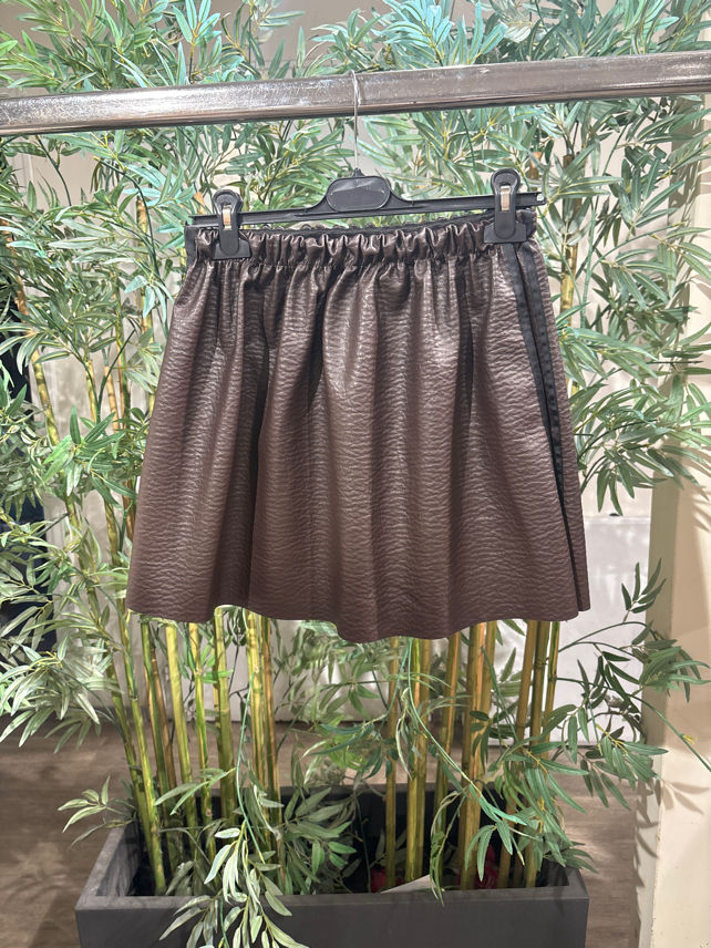 A-line Mini Skirt with Gathered Details