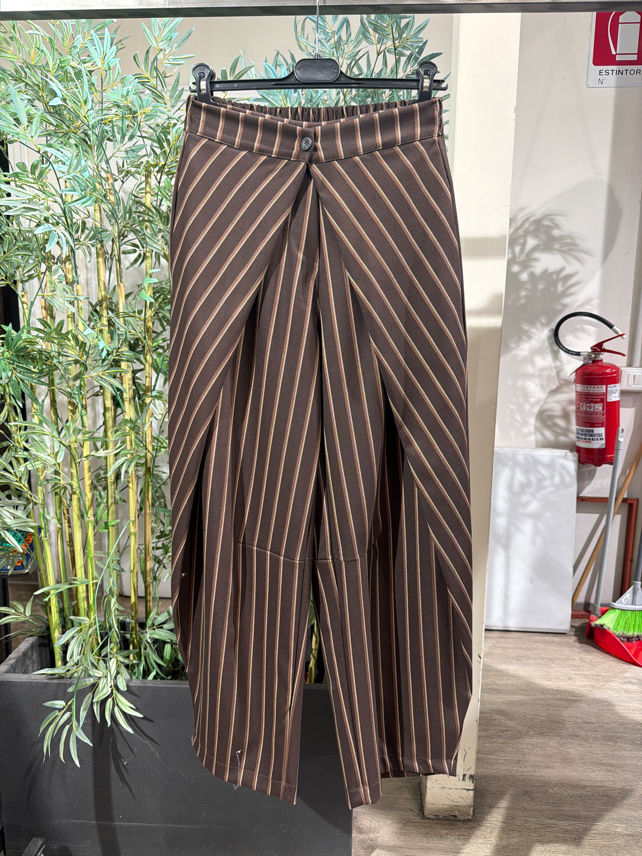 Wide-Leg Trousers with Waistband
