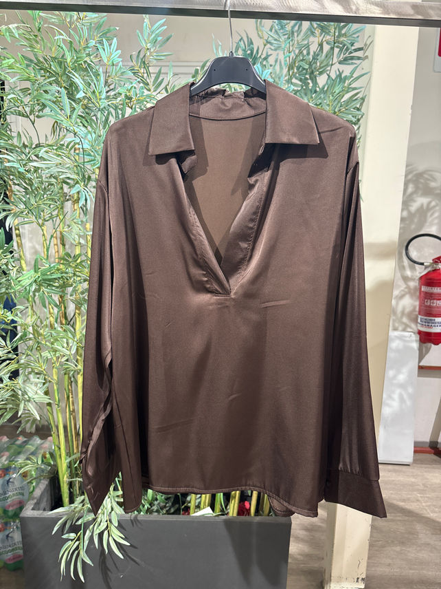 V-neck Shirt Blouse