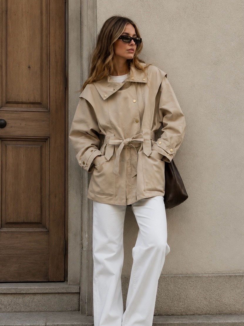 Extended Tailored Jacket with Belt
