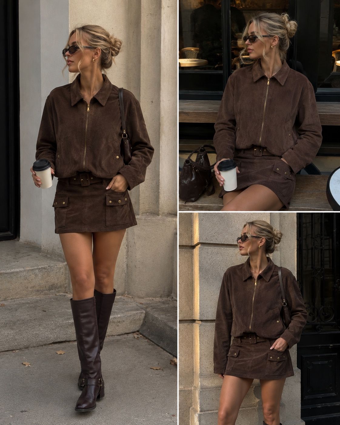 Jacket and Mini Skirt Set