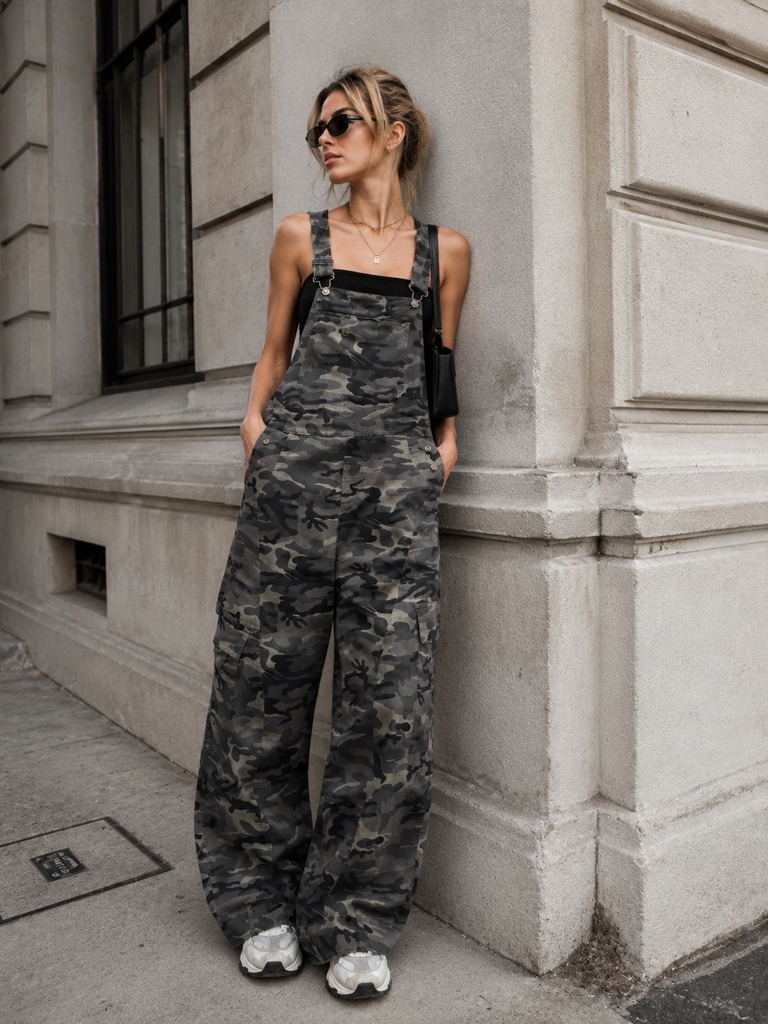 Camouflage Denim Jumpsuit