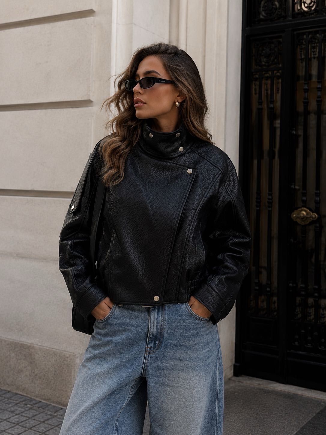 Oversized Jacket with Collar