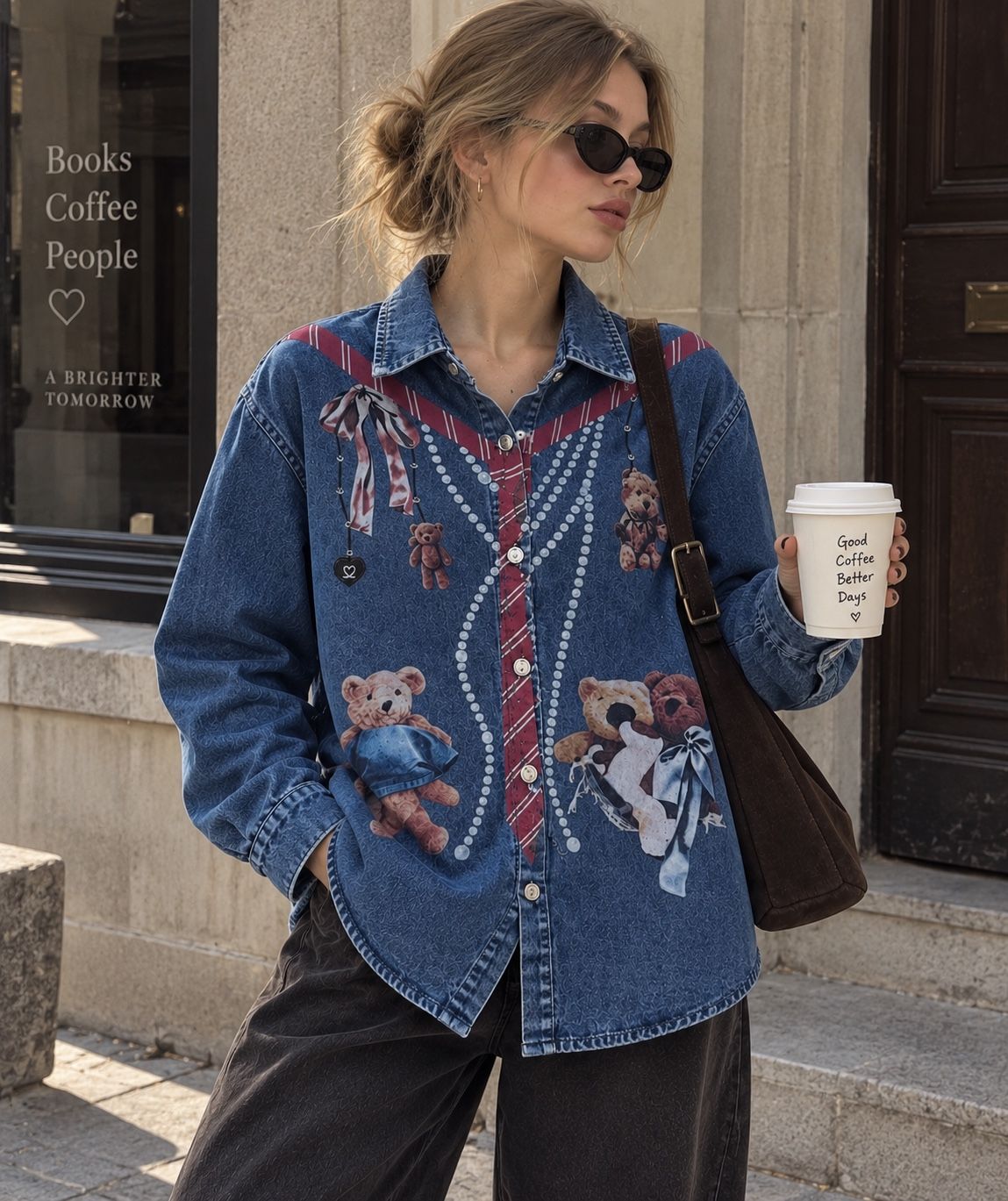 Oversize Shirt with Collar