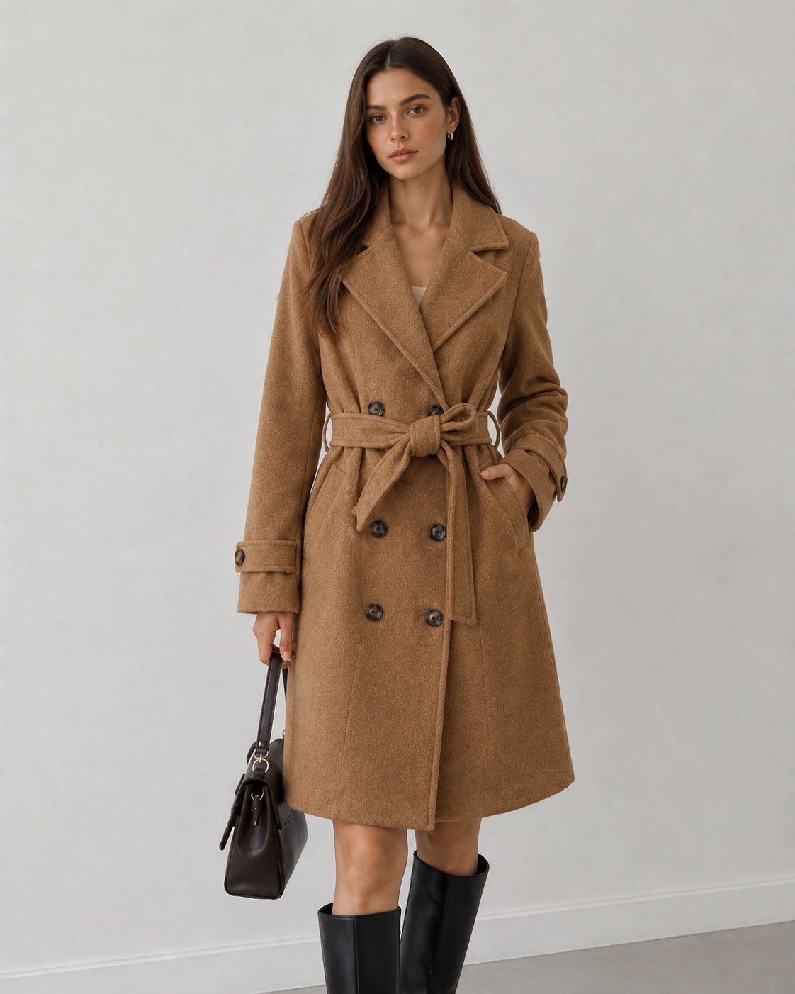 Tailored Knee-Length Coat
