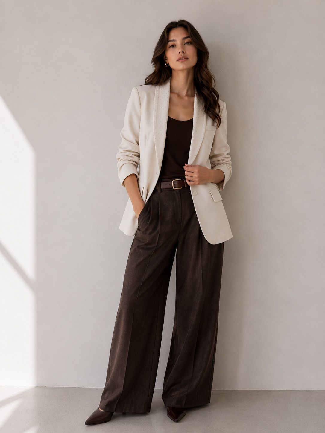 Tailored Hip-Length Blazer