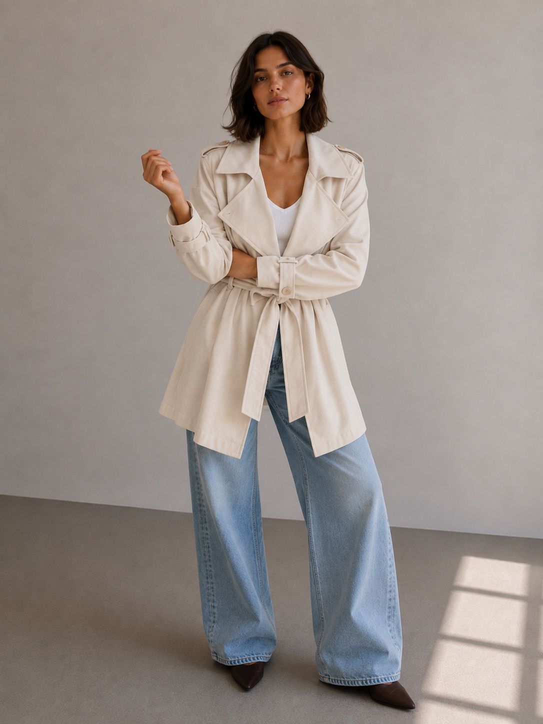 A-line Coat with Collar