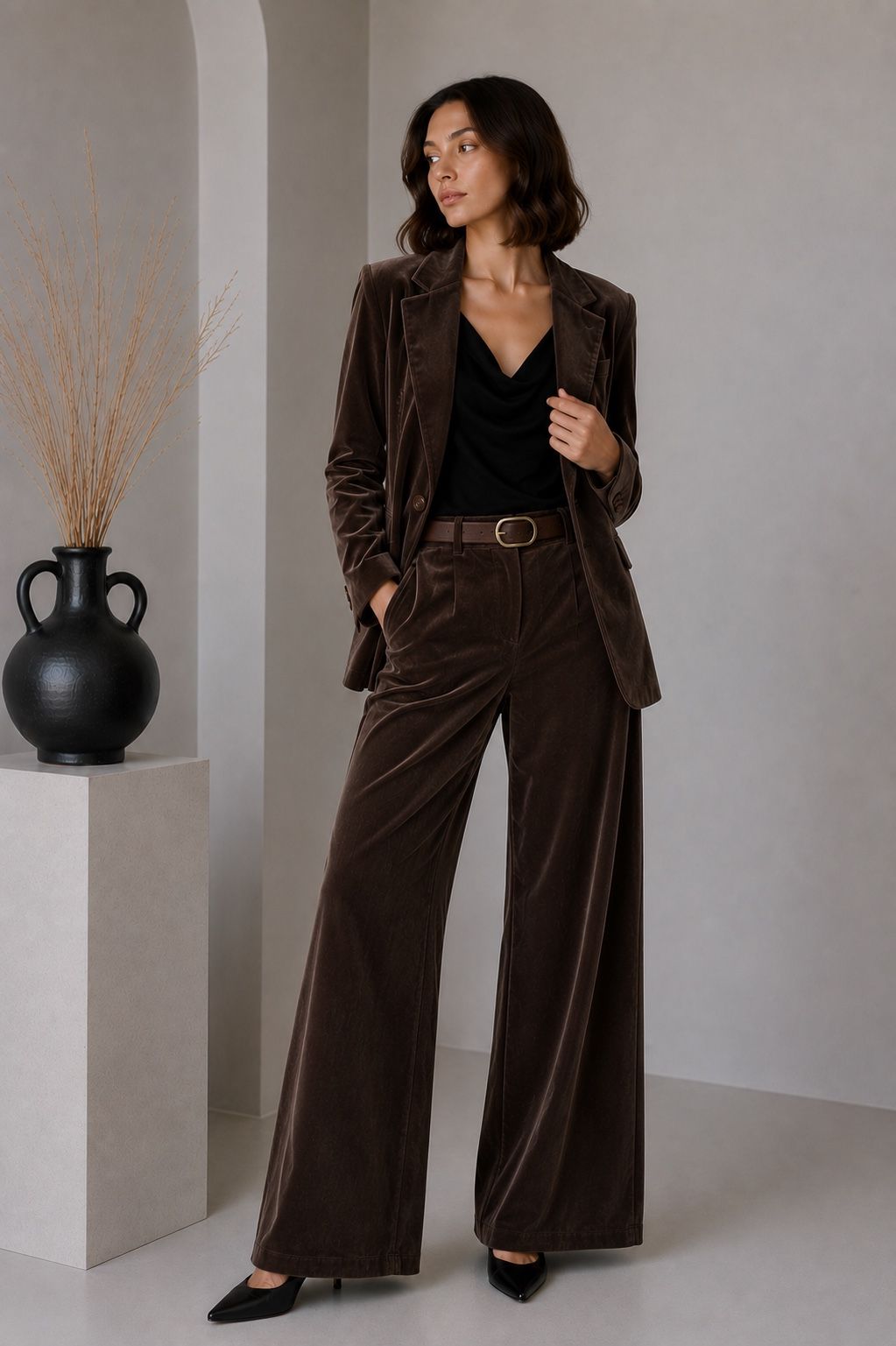 Elegant Wide‑Leg Trousers