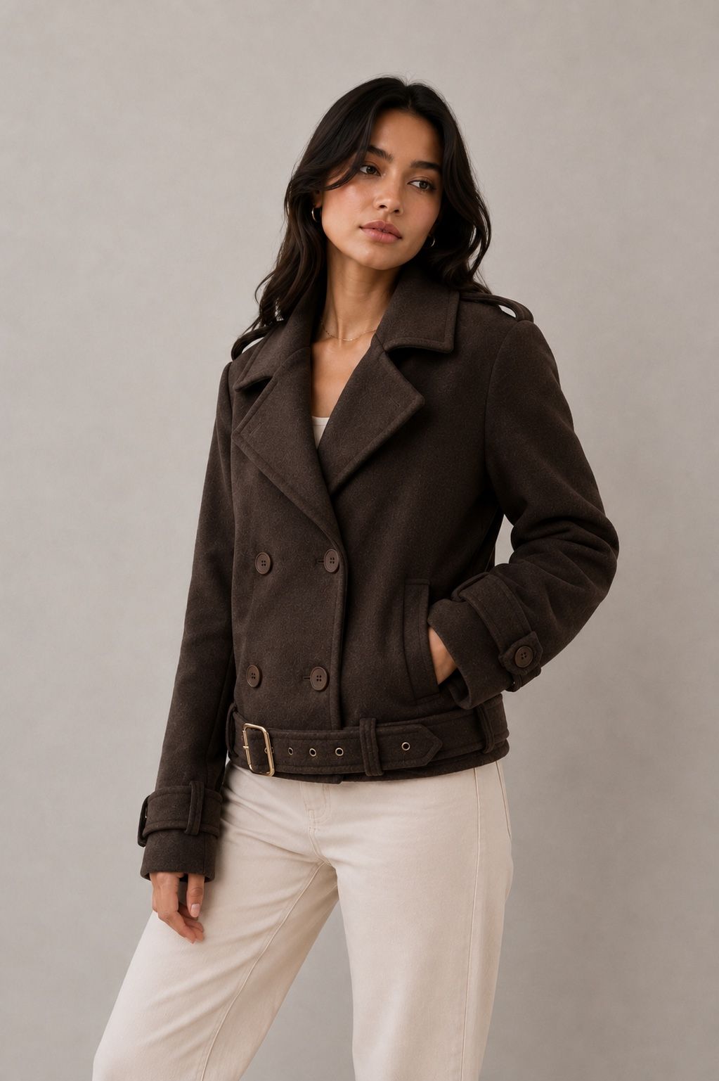 Tailored Double-Breasted Jacket