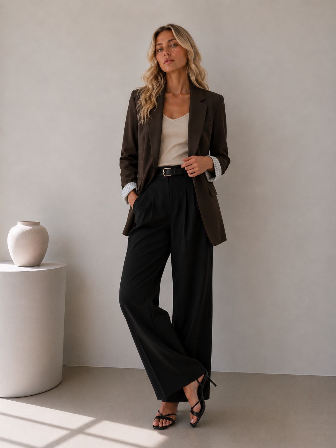 Tailored Hip-Length Blazer