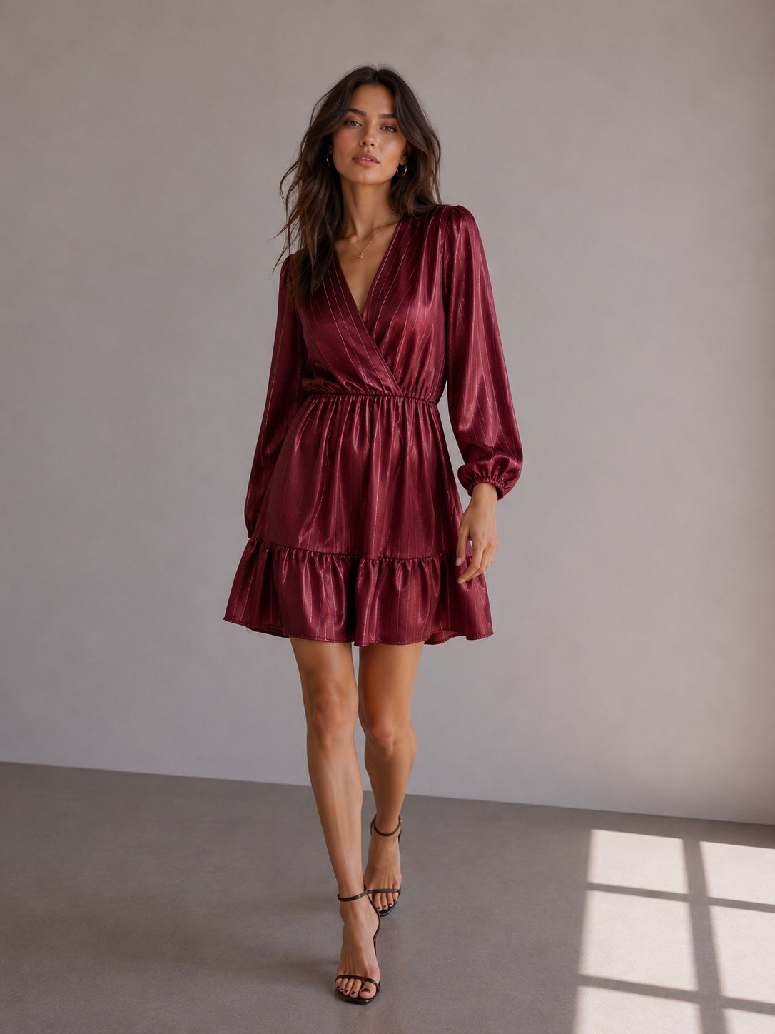 A-line Dress with Ruffle