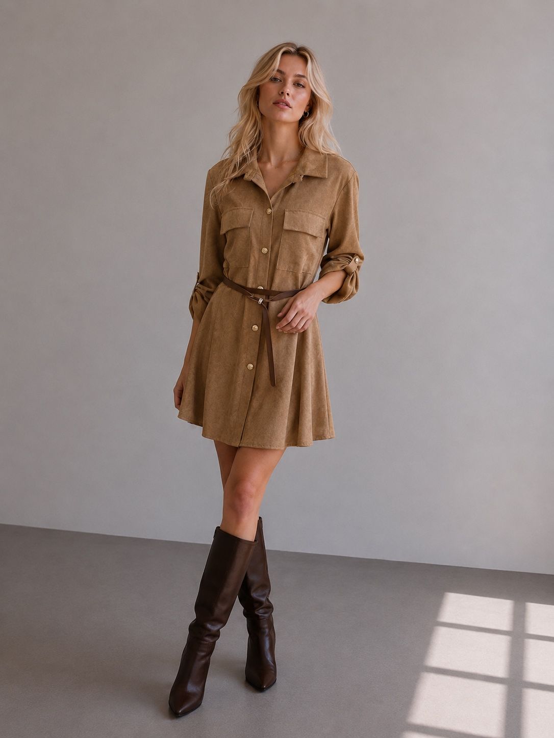A-Line Shirt Dress