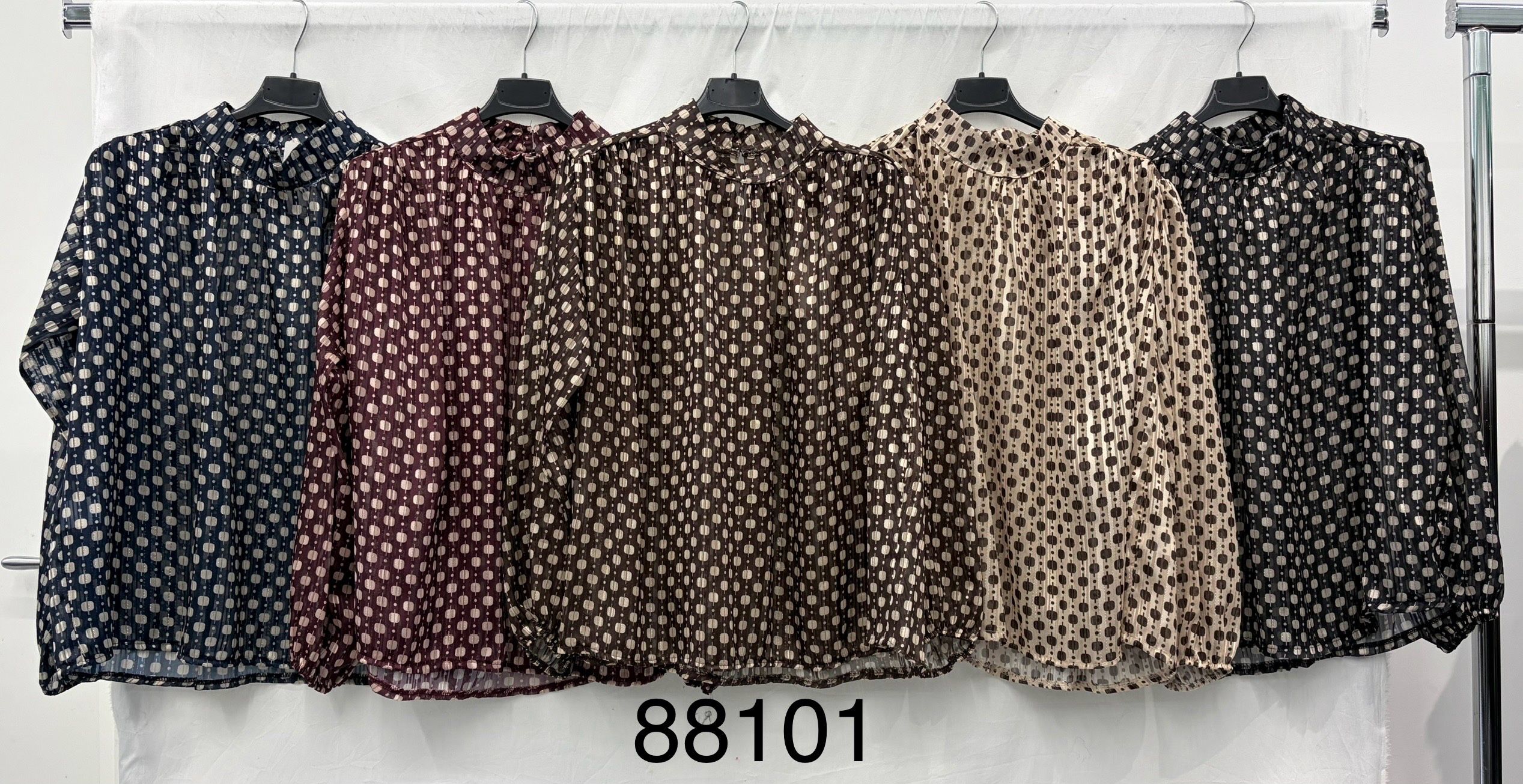 Shirred Shirt Blouse