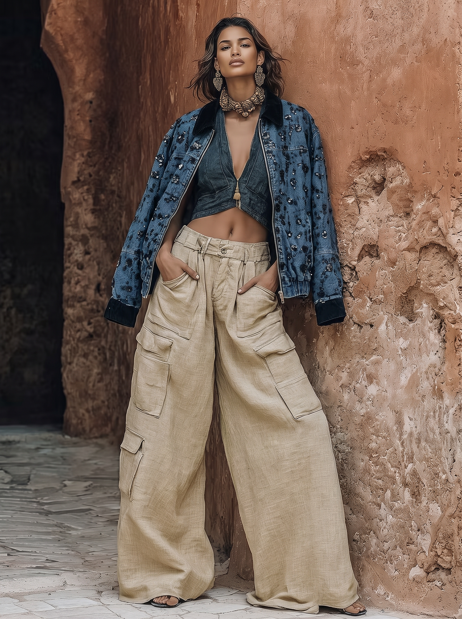Oversized Sequin Jacket