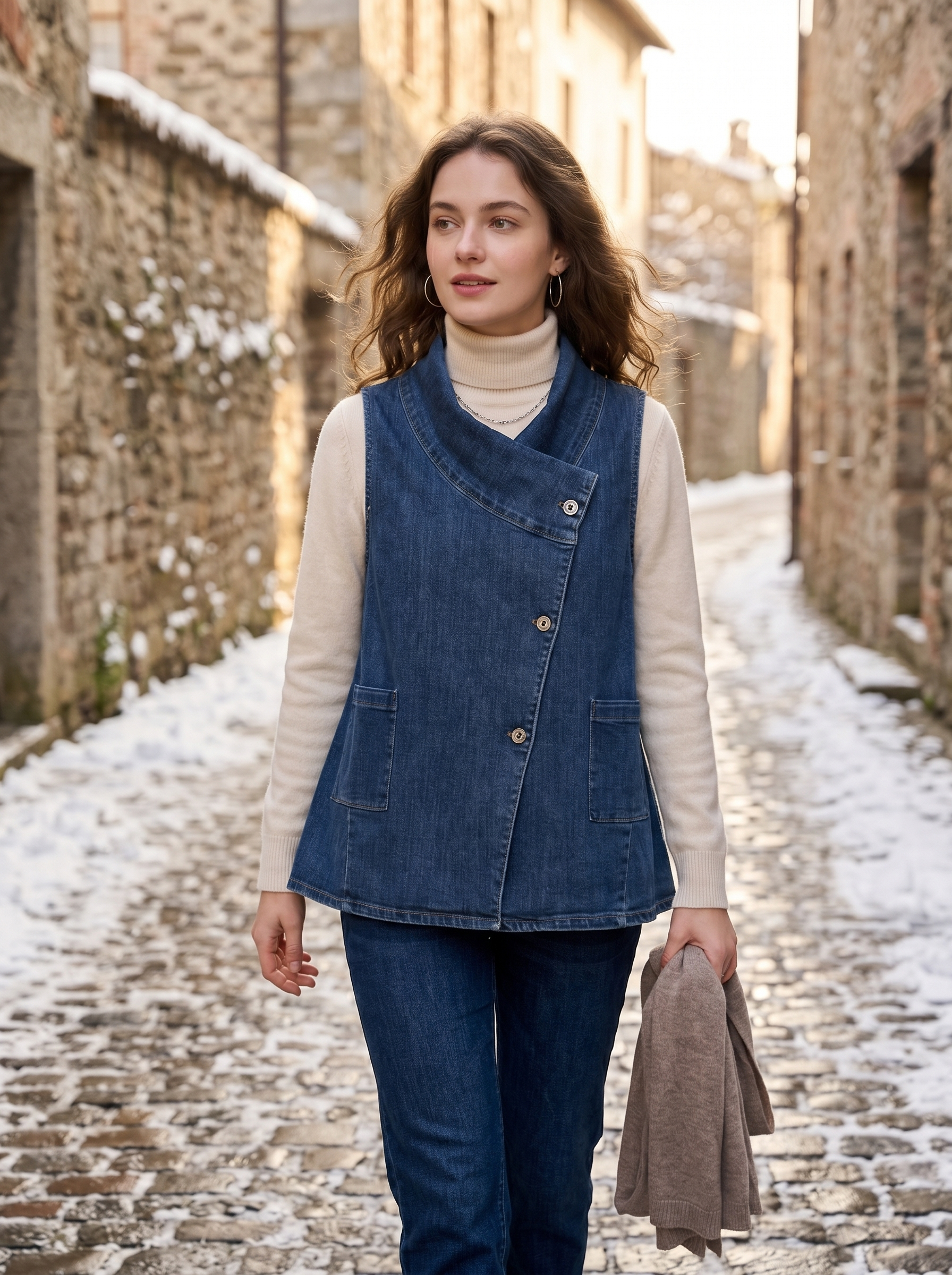 Extended V-Neck Vest